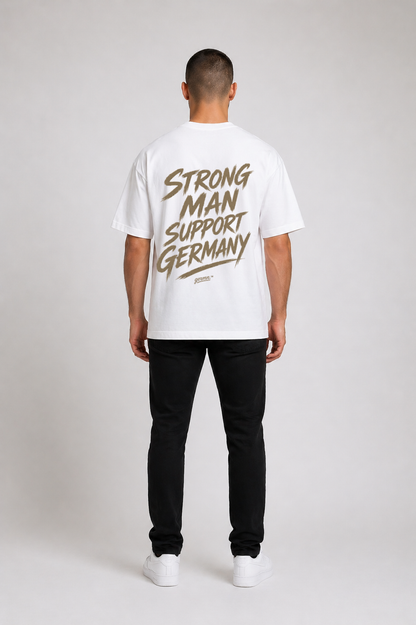Strong Man Support Germany - Oversize T-Shirt - Beige Design