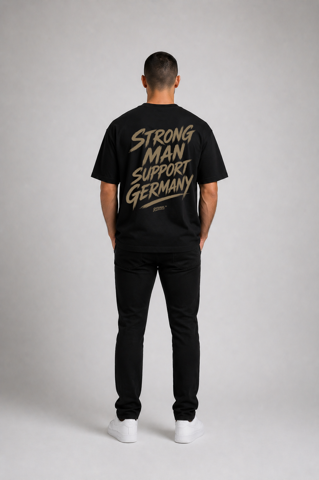 Strong Man Support Germany - Oversize T-Shirt - Beige Design