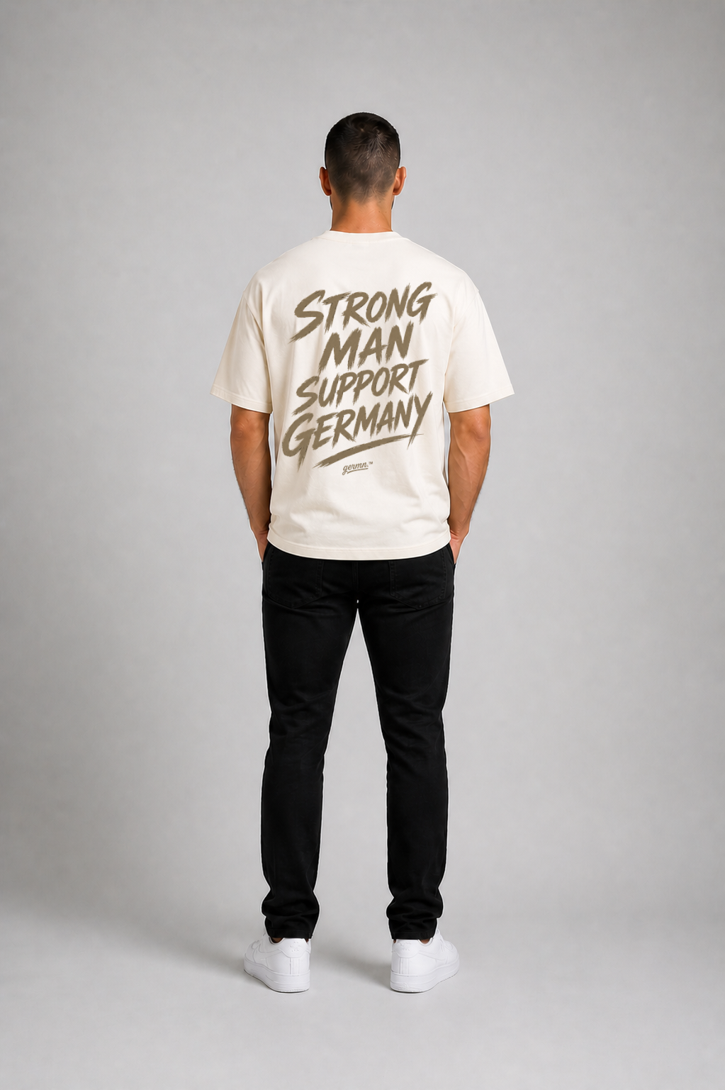 Strong Man Support Germany - Oversize T-Shirt - Beige Design