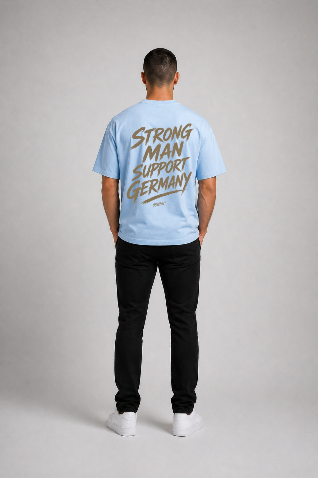 Strong Man Support Germany - Oversize T-Shirt - Beige Design
